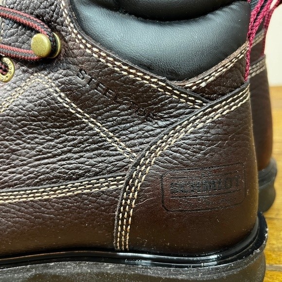 Schmidt Women’s Leather lace up steel toe safety boots size 6M - Picture 11 of 14